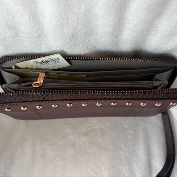 Fossil OFID Jori Wallet Clutch Fig - New with Tags - Picture 2 of 3